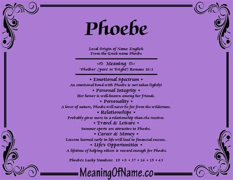 phoebe name meaning bible.